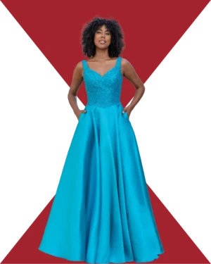 Vestido-largo-azul-satén-bordado