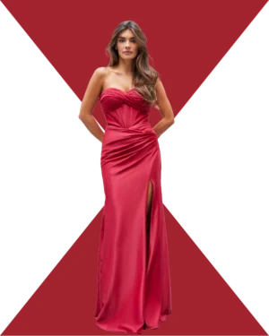 Vestido-largo-rojo-corsé-palabra honor