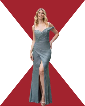 Vestido-largo-gris-brillante-lamé-lentejuelas